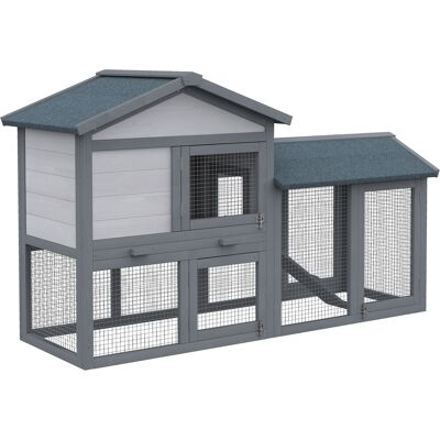 PawHut - Kleintierstall - Grau - Small animal enclosure PawHut - Kleintierstall - Grau - Small animal enclosure