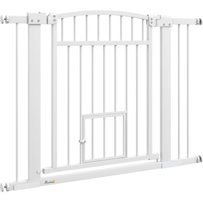 PawHut Verstellbares Hundegitter - 76-104cm, Doppelverriegelung, 77cm Hoch PawHut Verstellbares Hundegitter - 76-104cm, Doppelverriegelung, 77cm Hoch