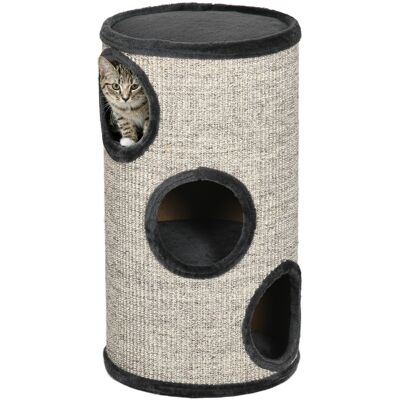 PawHut - Kratztonne - Plüsch - 3 Höhlen - Cat furniture PawHut - Kratztonne - Plüsch - 3 Höhlen - Cat furniture