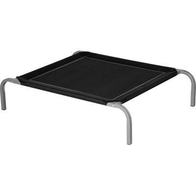 Pawhut Hundebett - Atmungsaktives Material - 90x65x20 cm - Nero e Argento Pawhut Hundebett - Atmungsaktives Material - 90x65x20 cm - Nero e Argento