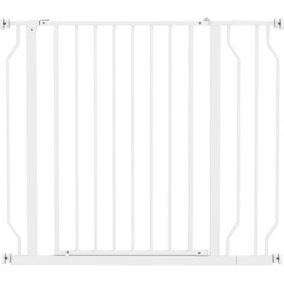 PawHut Haustier Türgitter - Verstellbares 75-95cm Stahlbaby & Haustierschutzgitter PawHut Haustier Türgitter - Verstellbares 75-95cm Stahlbaby & Haustierschutzgitter