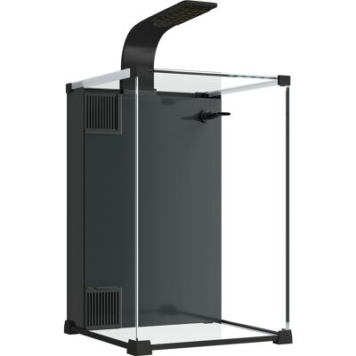 PawHut Aquarium Komplettset 36L Nano Aquarium mit LED-Beleuchtung Filtersystem Fischtank mit Pumpe Zirkulation Einsteigerbecken für Fische & Pflanzen 30 x 30 x 45,5 cm Schwarz Aosom PawHut Aquarium Komplettset 36L Nano Aquarium mit LED-Beleuchtung Filtersystem Fischtank mit Pumpe Zirkulation Einsteigerbecken für Fische & Pflanzen 30 x 30 x 45,5 cm Schwarz Aosom