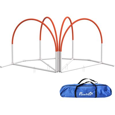 PawHut - Agility Set - Orange - 4-piece - Hundetraining-Set PawHut - Agility Set - Orange - 4-piece - Hundetraining-Set