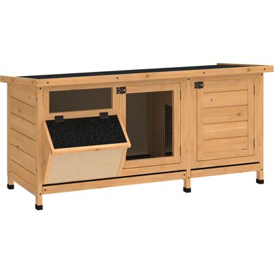 PawHut - Kleintierstall 112x50x54cm - Natur PawHut - Kleintierstall 112x50x54cm - Natur