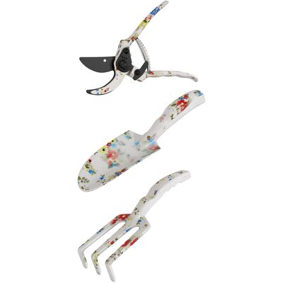 Outsunny Gartenwerkzeug Set 3 Stück Garten Werkzeug aus Metall Gartengeräte mit Blumenkelle Handrechen Gartenschere Gartenarbeit Set Gartengeschenke für Frauen und Männer Mehrfarbig Aosom Outsunny Gartenwerkzeug Set 3 Stück Garten Werkzeug aus Metall Gartengeräte mit Blumenkelle Handrechen Gartenschere Gartenarbeit Set Gartengeschenke für Frauen und Männer Mehrfarbig Aosom