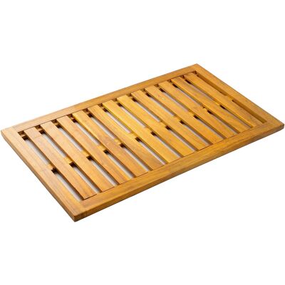 Outsunny Duschmatte aus Akazienholz, 91x51 cm – rutschfeste Badmatte mit Wasserablauf, Duschrost für Innen‑ und Außenbereich, für Bad, Spa, Garten oder Pool Aosom Outsunny Duschmatte aus Akazienholz, 91x51 cm – rutschfeste Badmatte mit Wasserablauf, Duschrost für Innen‑ und Außenbereich, für Bad, Spa, Garten oder Pool Aosom