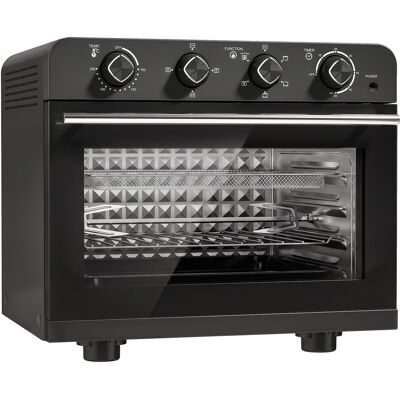 HOMCOM Heißluftfritteuse 36 Liter Mini Backofen mit Umluft, Backblech, Rost, Temperaturregler und Frittierkorb, 1800 W Airfryer aus Stahl mit Timer, Spülmaschinenfest Aosom HOMCOM Heißluftfritteuse 36 Liter Mini Backofen mit Umluft, Backblech, Rost, Temperaturregler und Frittierkorb, 1800 W Airfryer aus Stahl mit Timer, Spülmaschinenfest Aosom