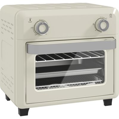 HOMCOM Minibackofen mit Umluft 10L 2 in 1 Mini Ofen mit Ofenrost, Backblech und Krümelblech, 80 °C-230 °C Heißluftfritteuse mit Touch-Screen, Timer, Innenbeleuchtung, 1000W, Edelstahl Aosom HOMCOM Minibackofen mit Umluft 10L 2 in 1 Mini Ofen mit Ofenrost, Backblech und Krümelblech, 80 °C-230 °C Heißluftfritteuse mit Touch-Screen, Timer, Innenbeleuchtung, 1000W, Edelstahl Aosom
