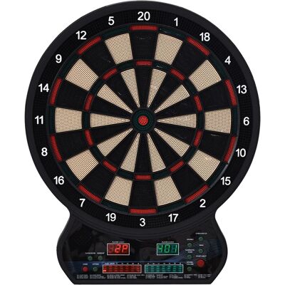 HOMCOM Elektronisches Dartspiel 27 Hauptspiele für bis zu 8 Spieler LED-Anzeige Schwarz Aosom HOMCOM Elektronisches Dartspiel 27 Hauptspiele für bis zu 8 Spieler LED-Anzeige Schwarz Aosom