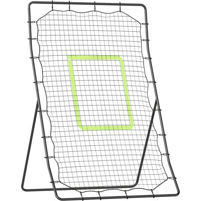 HOMCOM Baseball Rebounder PitchBack Rückprallwand mit Schlag-Zone für Baseball und Fußball, tragbar, Metall, Schwarz, 123 x 174 cm Aosom.de HOMCOM Baseball Rebounder PitchBack Rückprallwand mit Schlag-Zone für Baseball und Fußball, tragbar, Metall, Schwarz, 123 x 174 cm Aosom.de
