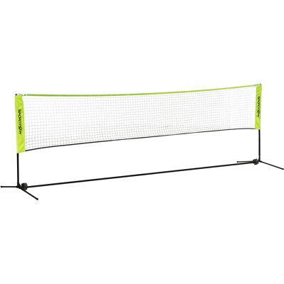 SPORTNOW Badmintonnetz Set Faltbares Tennisnetz, 103/120/155 cm Höhenverstellbar Indoor Outdoor Federballnetz, Volleyballnetz mit Transporttasche Metall Polyester Gelb Aosom SPORTNOW Badmintonnetz Set Faltbares Tennisnetz, 103/120/155 cm Höhenverstellbar Indoor Outdoor Federballnetz, Volleyballnetz mit Transporttasche Metall Polyester Gelb Aosom