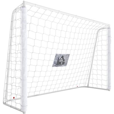 HOMCOM Fußballtor für Jugendliche & Erwachsener 186 x 123 cm Outdoor Fußballtor mit Netz Erdhaken Stoßdämpfenden, Fußball Tor für Garten, Weiß Aosom HOMCOM Fußballtor für Jugendliche & Erwachsener 186 x 123 cm Outdoor Fußballtor mit Netz Erdhaken Stoßdämpfenden, Fußball Tor für Garten, Weiß Aosom