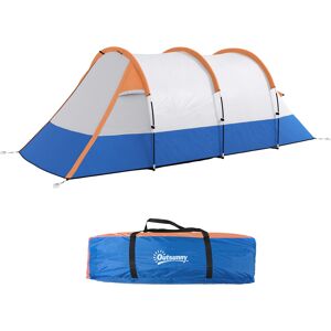 Outsunny Campingzelt, Tunnelzelt für 3 Personen, mit Lichthaken, Vorzelt, 2 Räumen, Winddicht Familienzelt mit Tragetasche, 2000mm Wasserabweisend Pop Up Zelt für Camping, Garten, Orange Aosom Outsunny Campingzelt, Tunnelzelt für 3 Personen, mit Lichthaken, Vorzelt, 2 Räumen, Winddicht Familienzelt mit Tragetasche, 2000mm Wasserabweisend Pop Up Zelt für Camping, Garten, Orange Aosom