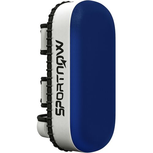 SPORTNOW Schlagpolster Boxen Gepolstert für Arm, Muay Thai Pad aus PU und EPE mit Riemen und Griff, 38x20x18 cm, Blau Aosom
