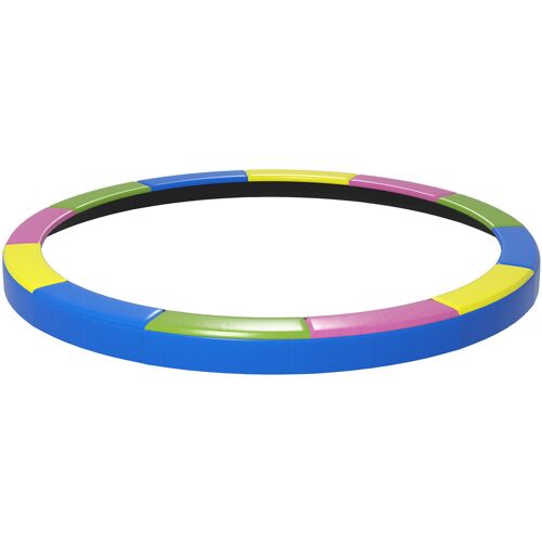 SPORTNOW Trampolin Randabdeckung Ø366 cm breit, Reißfest UV-resistent Federabdeckung, Wasserdicht, Trampolinzubehör Randschutz Sicherheitsnetz Ersatzteile für Gartentrampoline, Bunt Aosom