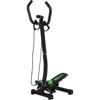HOMCOM Stepper Sidestepper mit Haltegriff und Trainingsbändern, Heimtrainer mit LCD Display aus Stahl, ideal für Fitness und Zuhause Aosom.de HOMCOM Stepper Sidestepper mit Haltegriff und Trainingsbändern, Heimtrainer mit LCD Display aus Stahl, ideal für Fitness und Zuhause Aosom.de