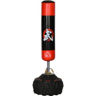 HOMCOM Schwarzer Roter Freistehender Boxsack - Standing Punching Bag HOMCOM Schwarzer Roter Freistehender Boxsack - Standing Punching Bag