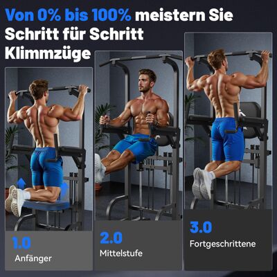 Sportsroyals Power Tower, Dip-Station, Klimmzugstange für das Krafttrainingsgerät im Heim-Fitnessstudio, 204 kg Sportsroyals Power Tower, Dip-Station, Klimmzugstange für das Krafttrainingsgerät im Heim-Fitnessstudio, 204 kg