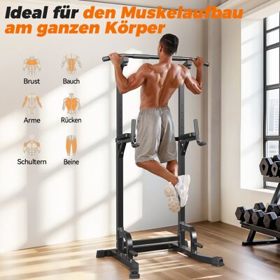 Sportsroyals Power Tower, Dip-Station, Klimmzugstange für das Krafttrainingsgerät im Heim-Fitnessstudio, 204 kg Sportsroyals Power Tower, Dip-Station, Klimmzugstange für das Krafttrainingsgerät im Heim-Fitnessstudio, 204 kg