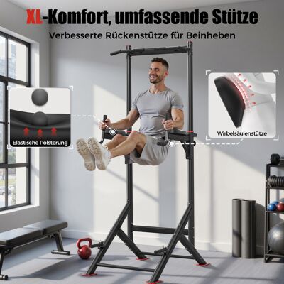 Sportsroyals Power Tower, Dip-Station, Klimmzugstange für das Krafttrainingsgerät im Heim-Fitnessstudio, 204 kg Sportsroyals Power Tower, Dip-Station, Klimmzugstange für das Krafttrainingsgerät im Heim-Fitnessstudio, 204 kg