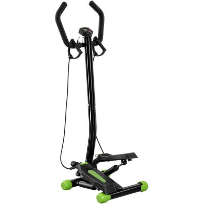 HOMCOM Stepper Sidestepper mit Haltegriff und Trainingsbändern, Heimtrainer mit LCD Display aus Stahl, ideal für Fitness und Zuhause Aosom.de HOMCOM Stepper Sidestepper mit Haltegriff und Trainingsbändern, Heimtrainer mit LCD Display aus Stahl, ideal für Fitness und Zuhause Aosom.de