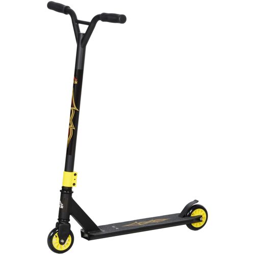 HOMCOM Stunt Scooter, Funscooter, Stuntscooter mit ABEC 9 Kugellagern, Kickscooter mit 100 mm Kunstleder Räder, Tretroller, Cityroller, Trick Roller für Kinder ab 14 Jahre Aosom