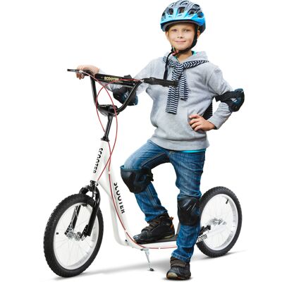 HOMCOM Kinderroller, Tretroller, Cityroller, Kickscooter, Roller Kinder, Kickboard mit Luftreifen, Handbremse, Scooter Kinder, faltbar Aosom HOMCOM Kinderroller, Tretroller, Cityroller, Kickscooter, Roller Kinder, Kickboard mit Luftreifen, Handbremse, Scooter Kinder, faltbar Aosom