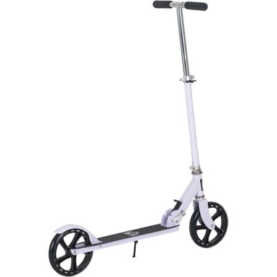 HOMCOM Kinderroller Klappbar Höhenverstellbarer Lenker in 4 Stufen hintere Reibungsbremse für Kinder Jugendliche max. 100KG Abmessungen 88L x 37B x 75-100H cm Weiß Aosom HOMCOM Kinderroller Klappbar Höhenverstellbarer Lenker in 4 Stufen hintere Reibungsbremse für Kinder Jugendliche max. 100KG Abmessungen 88L x 37B x 75-100H cm Weiß Aosom
