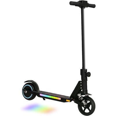 SPORTNOW Kinder Elektroroller 6-14 Jahre, klappbarer elektrischer Roller für Kinder, max. Geschwindigkeit 14 km/h Reichweite von 6 km mit Doppelbremse, bunte Lichter, aus Aluminium, Schwarz Aosom SPORTNOW Kinder Elektroroller 6-14 Jahre, klappbarer elektrischer Roller für Kinder, max. Geschwindigkeit 14 km/h Reichweite von 6 km mit Doppelbremse, bunte Lichter, aus Aluminium, Schwarz Aosom