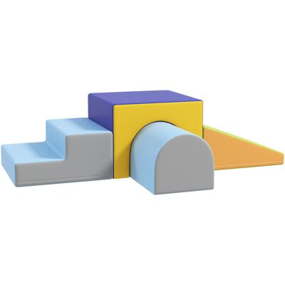 HOMCOM Softbausteine 4er-Set - Softfoam-Blöcke - Alter 1-3 Jahre HOMCOM Softbausteine 4er-Set - Softfoam-Blöcke - Alter 1-3 Jahre