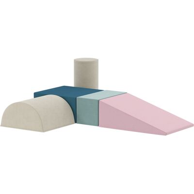 AIYAPLAY Kinder Schaumstoff Bausteine 5 Stück Klettern Riesenbausteine Softbausteine Großbausteine mit Samtoptik Bausteinset Bauklötze Bunt Aosom AIYAPLAY Kinder Schaumstoff Bausteine 5 Stück Klettern Riesenbausteine Softbausteine Großbausteine mit Samtoptik Bausteinset Bauklötze Bunt Aosom