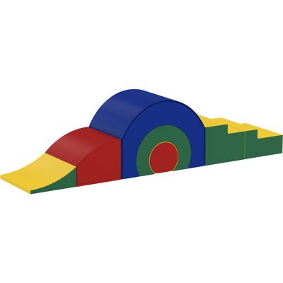 AIYAPLAY Schaumstoff Bausteine Kinder 5 tlg. Klettern Softbausteine Riesenbausteine Großbausteine Bauklötze Bausteinset Kunstleder Bunt Aosom AIYAPLAY Schaumstoff Bausteine Kinder 5 tlg. Klettern Softbausteine Riesenbausteine Großbausteine Bauklötze Bausteinset Kunstleder Bunt Aosom