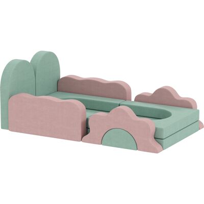 AIYAPLAY Schaumstoff Bausteine Kinder 12 Stück Klettern Softbausteine mit Bällebad Bausteinset Großbausteine Riesenbausteine Baby Bauklötze mit Cordoptik Grün Aosom AIYAPLAY Schaumstoff Bausteine Kinder 12 Stück Klettern Softbausteine mit Bällebad Bausteinset Großbausteine Riesenbausteine Baby Bauklötze mit Cordoptik Grün Aosom