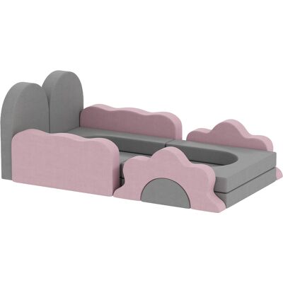 AIYAPLAY Schaumstoff Bausteine Kinder 12 Stück Klettern Softbausteine mit Bällebad Bausteinset Großbausteine Riesenbausteine Baby Bauklötze mit Cordoptik Grau Aosom AIYAPLAY Schaumstoff Bausteine Kinder 12 Stück Klettern Softbausteine mit Bällebad Bausteinset Großbausteine Riesenbausteine Baby Bauklötze mit Cordoptik Grau Aosom