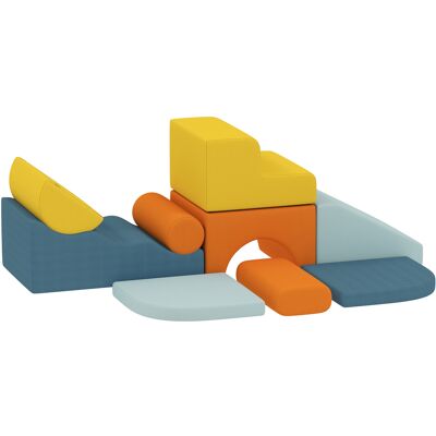 AIYAPLAY Schaumstoff Bausteine 9-tlg. Kinder Softbausteine Bausteinset mit abnehmbarem Bezug Klettern Großbausteine mit Cord-Optik Bauklötze Bunt Aosom AIYAPLAY Schaumstoff Bausteine 9-tlg. Kinder Softbausteine Bausteinset mit abnehmbarem Bezug Klettern Großbausteine mit Cord-Optik Bauklötze Bunt Aosom