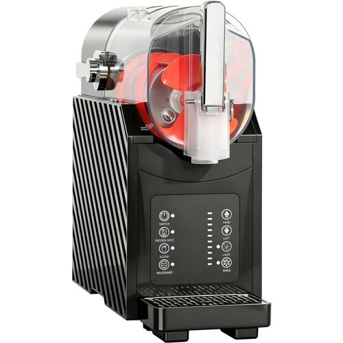 HOMCOM Slush Maschine 1,8 L Slushie Maschine mit 3 Programmen Selbstreinigung LED-Display Slushy Machine für Zuhause Eis Maker für Slush Eis-Cocktails, Frappé, Margaritas Milchshakes Schwarz Aosom
