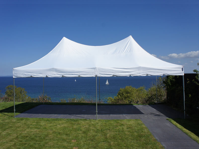 Dancover Faltzelt Faltpavillon Wasserdicht FleXtents PRO Peak Pagoda 4x8m Weiß