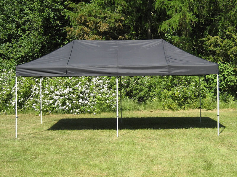 Dancover Faltzelt Faltpavillon Wasserdicht FleXtents Basic v.3, 3x6m Schwarz