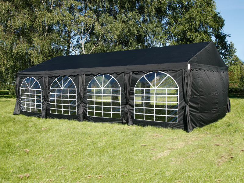 Dancover Partyzelt Festzelt UNICO 5x8m, Schwarz