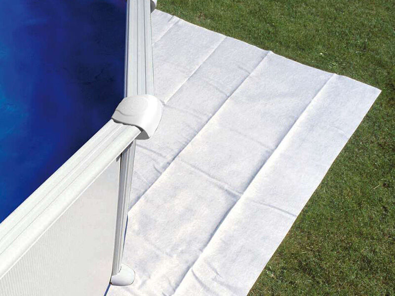 Dancover Bodenplane Abdeckplane für Pool Ø350cm/Ø360cm, Nature