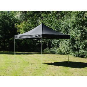 Dancover Faltzelt Faltpavillon Wasserdicht FleXtents PRO Steel 4x4m Schwarz