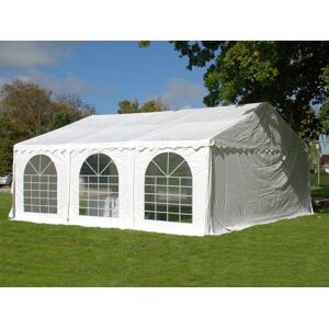 Dancover Partyzelt Festzelt Original 6x6m PVC, Weiß