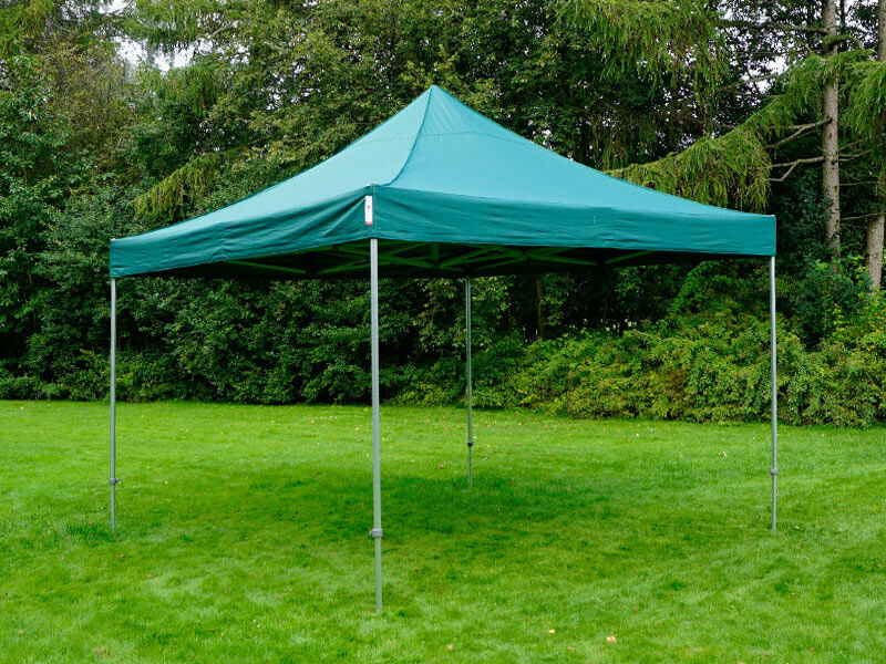 Dancover Faltzelt Faltpavillon Wasserdicht FleXtents PRO Steel 4x4m Grün