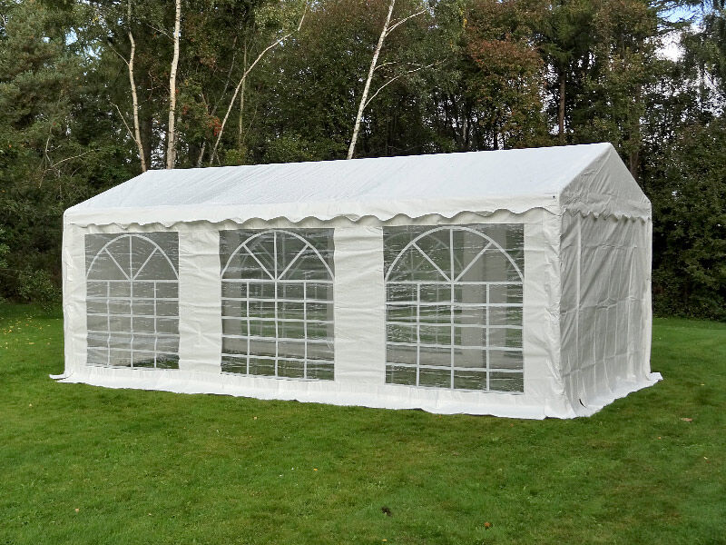 Dancover Partyzelt Festzelt PLUS 3x6m PE, Weiß