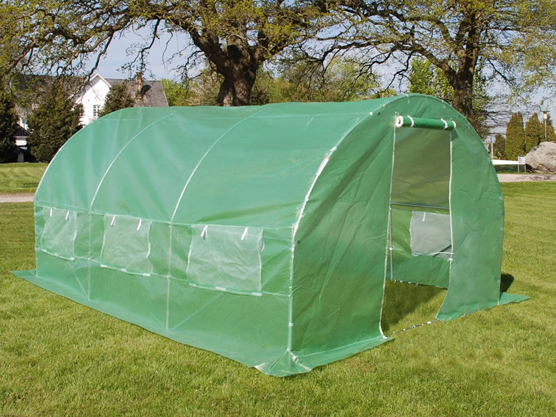 Dancover Foliengewächshaus 3x4,5x2m, 13,5m², Grün