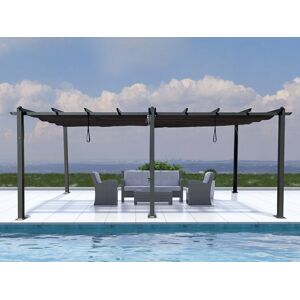 Dancover Pergola pavillon Santa Cruz, 4x4m, Schwarz/Grau