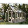 Dancover Gewächshaus/Gartenpavillon aus Holz, 2,4x3,63x2,83m, 8,2m², Grau