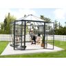 Dancover Orangerie Polycarbonat OASIS, sechskantig 8,6m², Palram/Canopia, 3,16x3,63x2,89m, Anthrazit