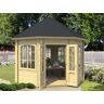 Dancover Holzpavillon Lorraine, achtkantig 3,47x3,47x3,45m, 44mm, Naturbelassen