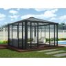 Dancover Orangerie/Pavillon LEDRO, 12,96m², Palram/Canopia, 3,6x3,6x2,95m, Grau